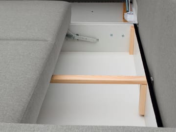 hjørnesofa Alvares Nazar 225.02 Høyrevendt - Beige - Møbler - Sofaer - Sovesofaer - Hjørnesovesofa