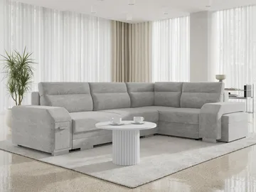 hjørnesofa Alvares Nazar 225.05 Høyrevendt - Grå - Møbler - Sofaer - Sovesofaer - Hjørnesovesofa
