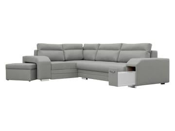 hjørnesofa Alvares Nazar 225.05 Høyrevendt - Grå - Møbler - Sofaer - Sovesofaer - Hjørnesovesofa