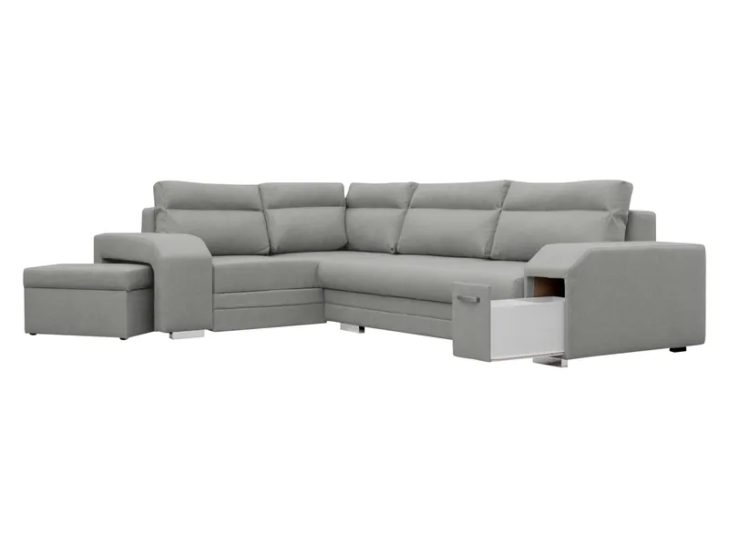 hjørnesofa Alvares Nazar 225.05 Høyrevendt - Grå - Møbler - Sofaer - Sovesofaer - Hjørnesovesofa