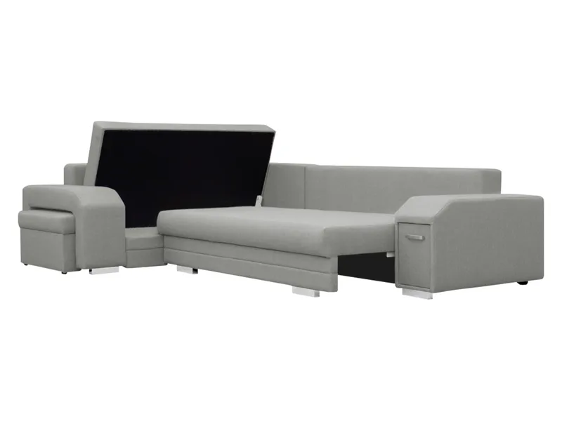 hjørnesofa Alvares Nazar 225.05 Høyrevendt - Grå - Møbler - Sofaer - Sovesofaer - Hjørnesovesofa