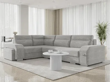 hjørnesofa Alvares Nazar 225.05 Venstrevendt - Grå - Møbler - Sofaer - Sovesofaer - Hjørnesovesofa