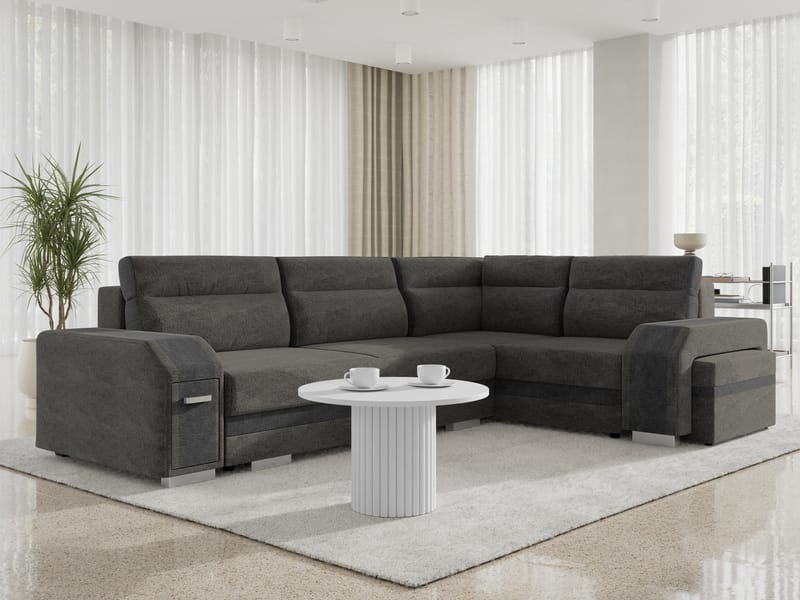hjørnesofa Assan Nazar 225.06 + Nazar 225.07 Høyrevendt - Møbler - Sofaer - Sovesofaer - Hjørnesovesofa