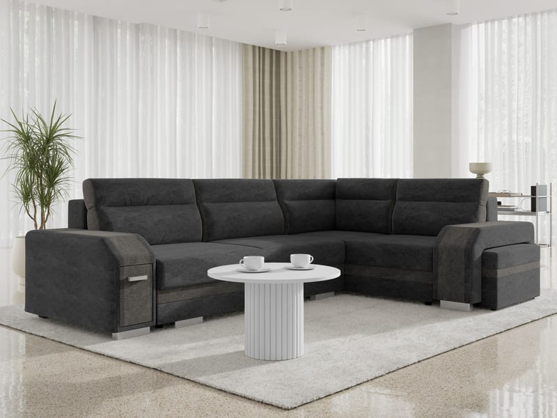 hjørnesofa Assan Nazar 225.07 + Nazar 225.06 Høyrevendt - Møbler - Sofaer - Sovesofaer - Hjørnesovesofa