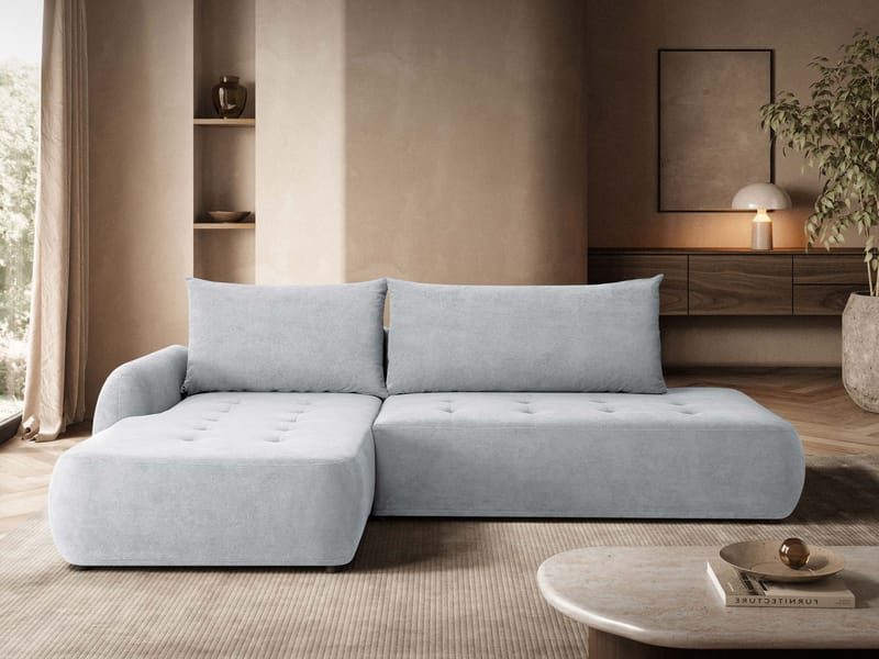 hjørnesofa Bueno Cruz 80 Venstrevendt - Grå - Møbler - Sofaer - Sovesofaer - Forovervendt sovesofa