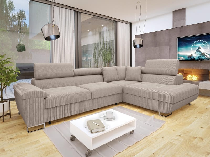 hjørnesofa Cotere Poso 03 Høyrevendt - Møbler - Sofaer - Sovesofaer - Hjørnesovesofa