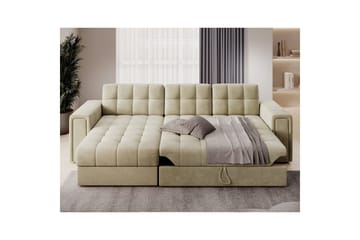 Hjørnesofa Eltap Blenvi 260x150x82 cm - Monolith 04, Beige - Møbler - Sofaer - Sovesofaer - Sovesofa divan