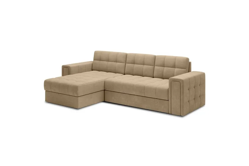 Hjørnesofa Eltap Blenvi 260x150x82 cm - Monolith 09, Beige - Møbler - Sofaer - Sovesofaer - Sovesofa divan