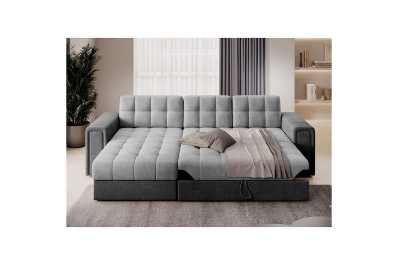 Hjørnesofa Eltap Blenvi 260x150x82 cm - Monolith 84, Monolith 97, Grå - Møbler - Sofaer - Sovesofaer - Sovesofa divan