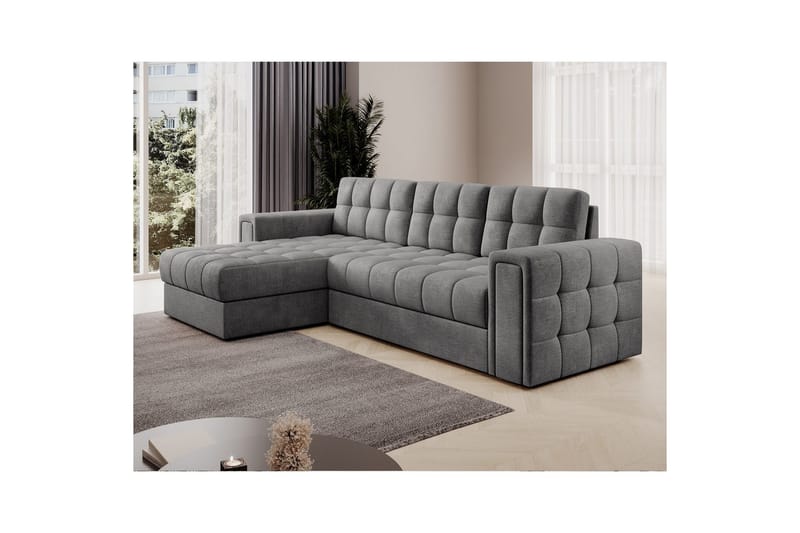 Hjørnesofa Eltap Blenvi 260x150x82 cm - Monolith 85, Grå - Møbler - Sofaer - Sovesofaer - Sovesofa divan