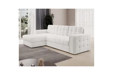 Hjørnesofa Eltap Blenvi 260x150x82 cm - Royal 01, Hvit - Møbler - Sofaer - Sovesofaer - Sovesofa divan
