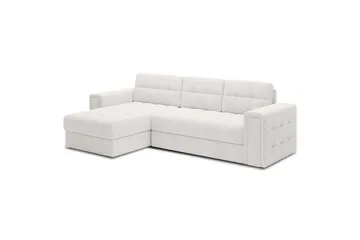 Hjørnesofa Eltap Blenvi 260x150x82 cm - Royal 01, Hvit - Møbler - Sofaer - Sovesofaer - Sovesofa divan