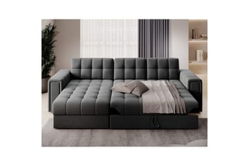 Hjørnesofa Eltap Blenvi 260x150x82 cm - Sola 06, Mørk Grå - Møbler - Sofaer - Sovesofaer - Sovesofa divan