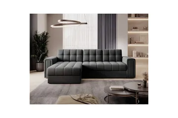 Hjørnesofa Eltap Blenvi 260x150x82 cm - Sola 06, Mørk Grå - Møbler - Sofaer - Sovesofaer - Sovesofa divan