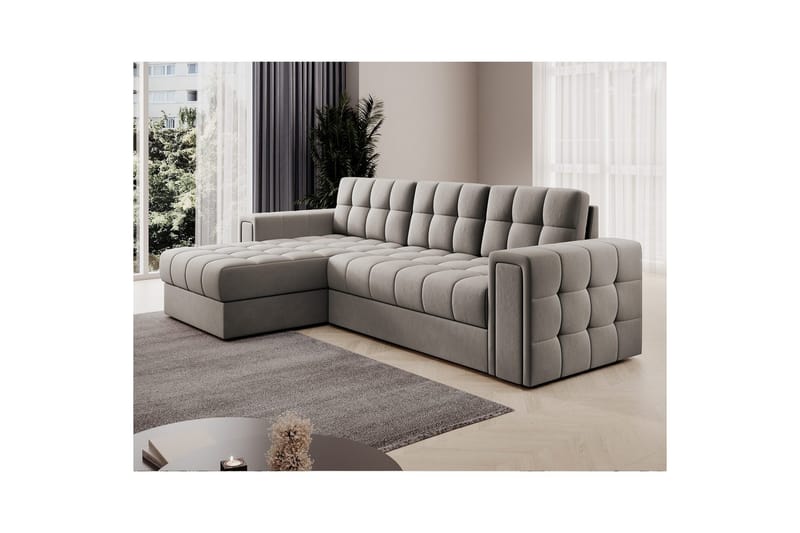 Hjørnesofa Eltap Blenvi 260x150x82 cm - Sola 18, Beige - Møbler - Sofaer - Sovesofaer - Sovesofa divan