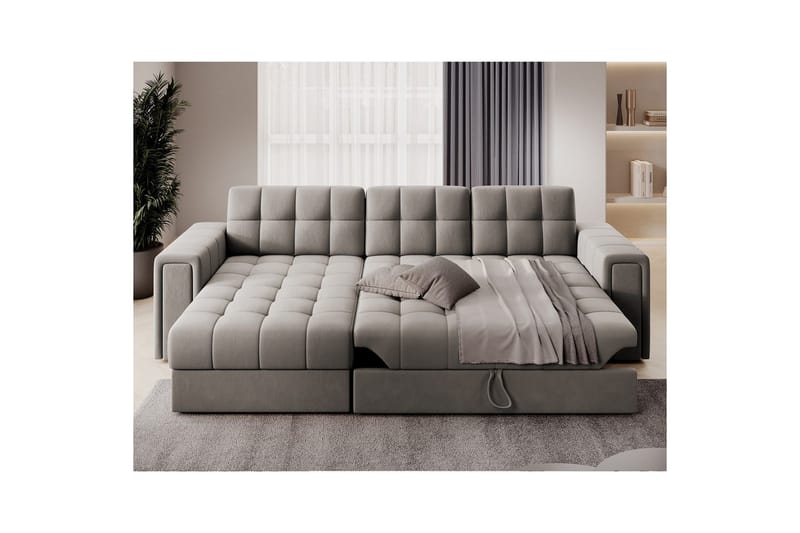 Hjørnesofa Eltap Blenvi 260x150x82 cm - Sola 18, Beige - Møbler - Sofaer - Sovesofaer - Sovesofa divan
