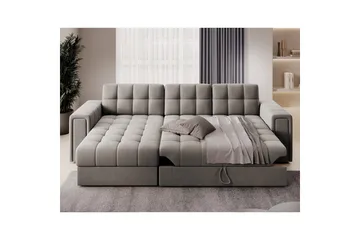 Hjørnesofa Eltap Blenvi 260x150x82 cm - Sola 18, Beige - Møbler - Sofaer - Sovesofaer - Sovesofa divan