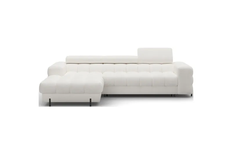 Hjørnesofa Eltap Felro 285x181x93 cm, Amore 01, Hvit, Venstre