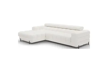 Hjørnesofa Eltap Felro 285x181x93 cm - Amore 01, Hvit, Venstre - Møbler - Sofaer - Sovesofaer - Sovesofa divan