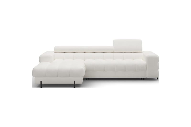 Hjørnesofa Eltap Felro 285x181x93 cm - Amore 01, Hvit, Venstre - Møbler - Sofaer - Sovesofaer - Sovesofa divan