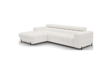 Hjørnesofa Eltap Felro 285x181x93 cm - Amore 01, Hvit, Venstre - Møbler - Sofaer - Sovesofaer - Sovesofa divan
