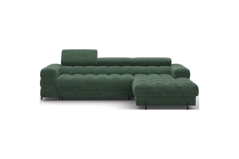 Hjørnesofa Eltap Felro 285x181x93 cm, Amore 35, Grønn, Høyre