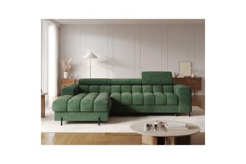 Hjørnesofa Eltap Felro 285x181x93 cm - Amore 35, Grønn, Venstre - Møbler - Sofaer - Sovesofaer - Sovesofa divan