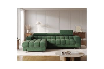 Hjørnesofa Eltap Felro 285x181x93 cm - Amore 35, Grønn, Venstre - Møbler - Sofaer - Sovesofaer - Sovesofa divan