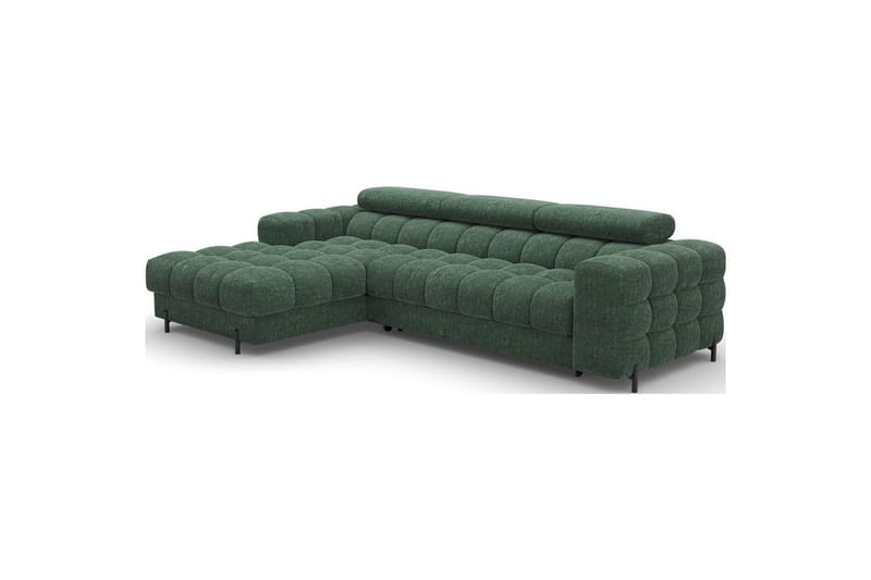 Hjørnesofa Eltap Felro 285x181x93 cm - Amore 35, Grønn, Venstre - Møbler - Sofaer - Sovesofaer - Sovesofa divan