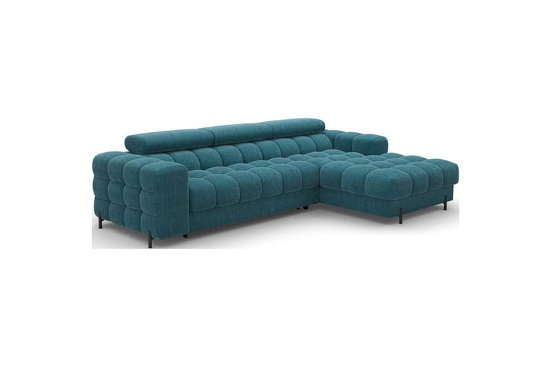 Hjørnesofa Eltap Felro 285x181x93 cm - Amore 40, Blå, Høyre - Møbler - Sofaer - Sovesofaer - Sovesofa divan
