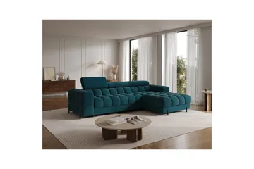 Hjørnesofa Eltap Felro 285x181x93 cm - Amore 40, Blå, Høyre - Møbler - Sofaer - Sovesofaer - Sovesofa divan