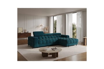 Hjørnesofa Eltap Felro 285x181x93 cm - Amore 40, Blå, Høyre - Møbler - Sofaer - Sovesofaer - Sovesofa divan