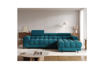 Hjørnesofa Eltap Felro 285x181x93 cm - Amore 40, Blå, Høyre - Møbler - Sofaer - Sovesofaer - Sovesofa divan