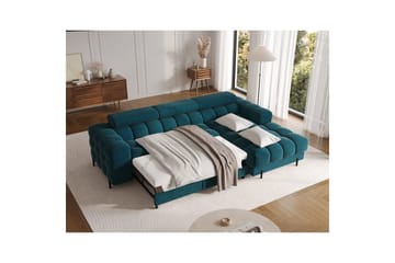 Hjørnesofa Eltap Felro 285x181x93 cm - Amore 40, Blå, Høyre - Møbler - Sofaer - Sovesofaer - Sovesofa divan