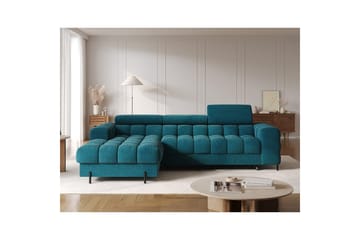 Hjørnesofa Eltap Felro 285x181x93 cm - Amore 40, Blå, Venstre - Møbler - Sofaer - Sovesofaer - Sovesofa divan