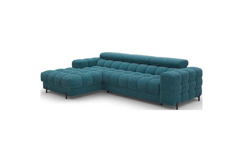 Hjørnesofa Eltap Felro 285x181x93 cm - Amore 40, Blå, Venstre - Møbler - Sofaer - Sovesofaer - Sovesofa divan