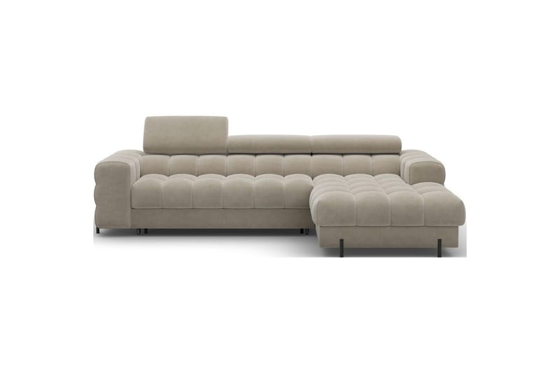 Hjørnesofa Eltap Felro 285x181x93 cm - Aura 18, Beige, Høyre - Møbler - Sofaer - Sovesofaer - Sovesofa divan