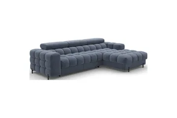 Hjørnesofa Eltap Felro 285x181x93 cm - Aura 40, Blå, Høyre - Møbler - Sofaer - Sovesofaer - Sovesofa divan