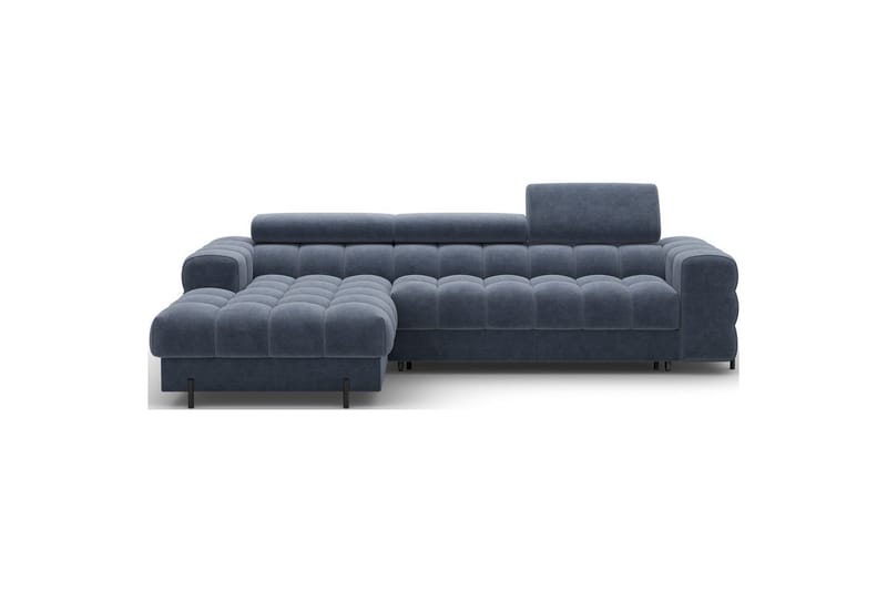 Hjørnesofa Eltap Felro 285x181x93 cm - Aura 40, Blå, Venstre - Møbler - Sofaer - Sovesofaer - Sovesofa divan