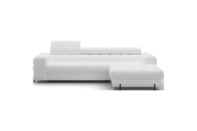 Hjørnesofa Eltap Felro 285x181x93 cm, Royal 01, Hvit, Høyre