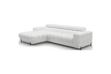 Hjørnesofa Eltap Felro 285x181x93 cm - Royal 01, Hvit, Venstre - Møbler - Sofaer - Sovesofaer - Sovesofa divan