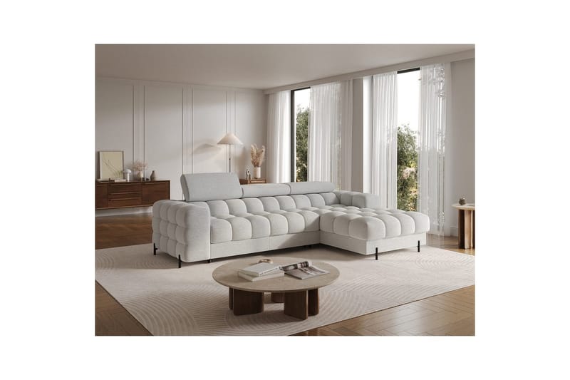 Hjørnesofa Eltap Felro 285x181x93 cm - Royal 03, Grå, Høyre - Møbler - Sofaer - Sovesofaer - Sovesofa divan