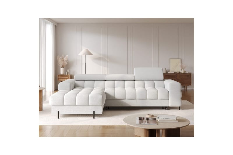 Hjørnesofa Eltap Felro 285x181x93 cm - Royal 03, Grå, Venstre - Møbler - Sofaer - Sovesofaer - Sovesofa divan