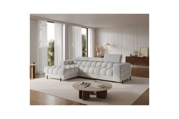 Hjørnesofa Eltap Felro 285x181x93 cm - Royal 03, Grå, Venstre - Møbler - Sofaer - Sovesofaer - Sovesofa divan