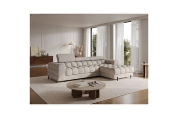 Hjørnesofa Eltap Felro 285x181x93 cm - Royal 18, Beige, Høyre - Møbler - Sofaer - Sovesofaer - Sovesofa divan