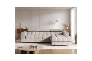 Hjørnesofa Eltap Felro 285x181x93 cm - Royal 20, Beige, Høyre - Møbler - Sofaer - Sovesofaer - Sovesofa divan
