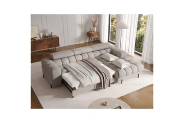 Hjørnesofa Eltap Felro 285x181x93 cm - Royal 20, Beige, Høyre - Møbler - Sofaer - Sovesofaer - Sovesofa divan