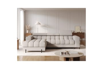 Hjørnesofa Eltap Felro 285x181x93 cm - Royal 20, Beige, Venstre - Møbler - Sofaer - Sovesofaer - Sovesofa divan