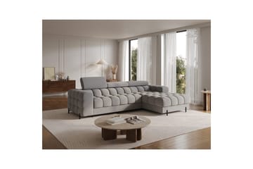 Hjørnesofa Eltap Felro 285x181x93 cm - Sola 04, Grå, Høyre - Møbler - Sofaer - Sovesofaer - Sovesofa divan