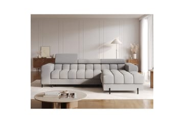 Hjørnesofa Eltap Felro 285x181x93 cm - Sola 04, Grå, Høyre - Møbler - Sofaer - Sovesofaer - Sovesofa divan